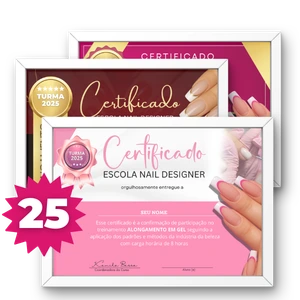 Selo visual destacando os 25 certificados da formacao.